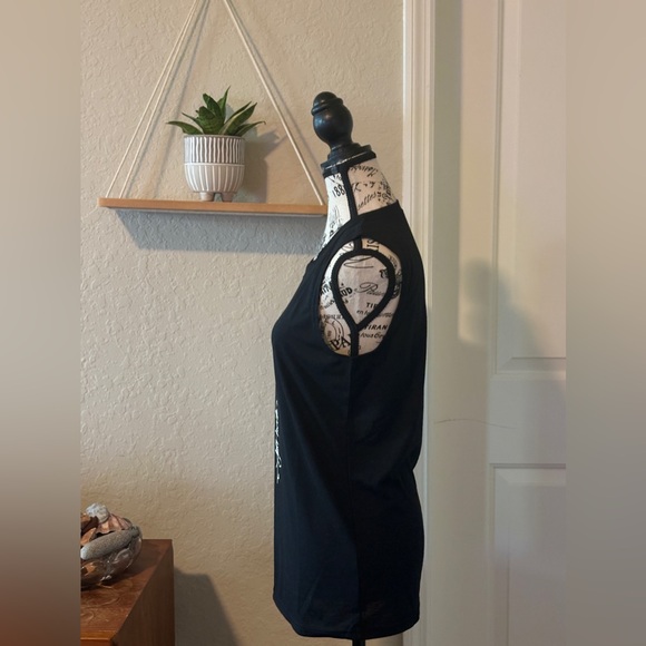 Just Breathe Tank Top Dandelion Blowing In the Wind Peaceful Reminder Shirt - Picture 5 of 8